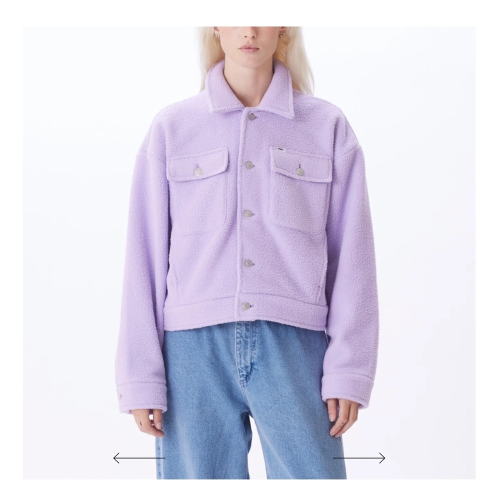 Obey Melanie Fleece Shirt Jacket XS